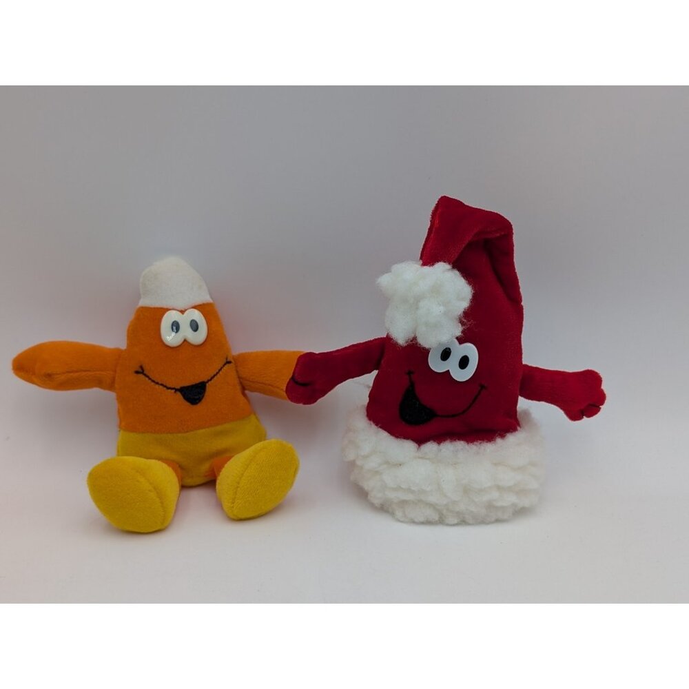 Merry Beans Christmas Candy Corn Plush Lot 6 Inch Dandee‎ Stuffed Animal Toy